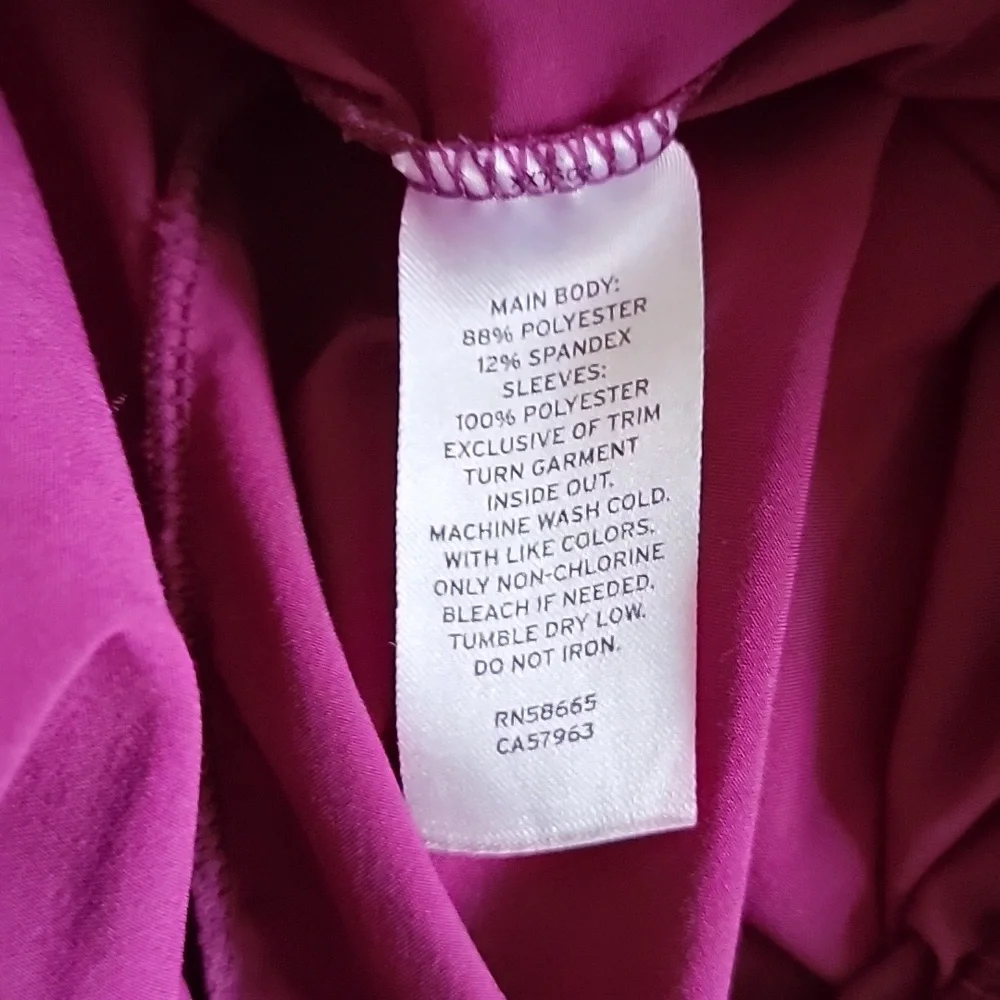 Zella Purple Lightweight Windbreaker Jakcet 1x - Picture 7 of 10